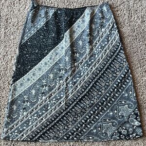 100% Silk Vintage Paisley Skirt Y2K, 90’s, whimsigoth, boho, cottage core